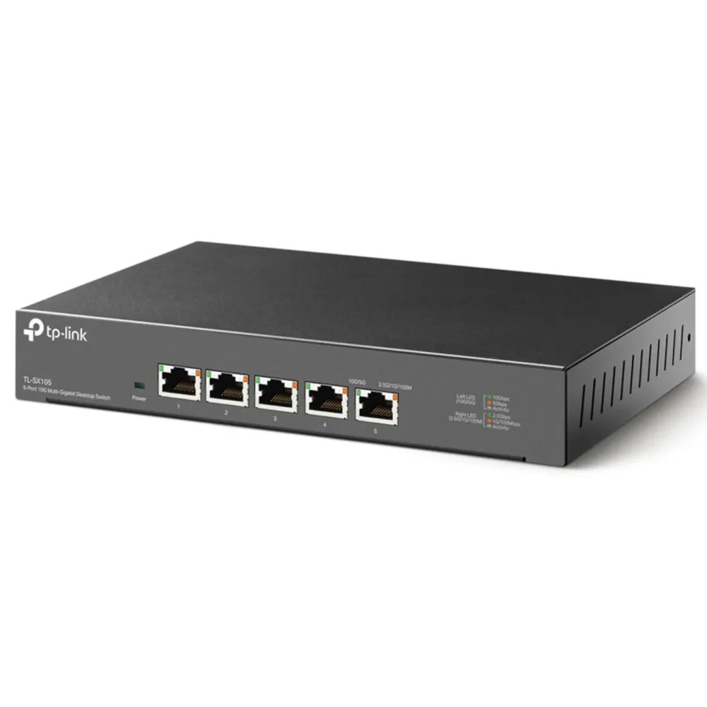 TP-Link Kablet Nettverk|TL-SX105 Gigabitswitch 5 porter 10 Gb/s