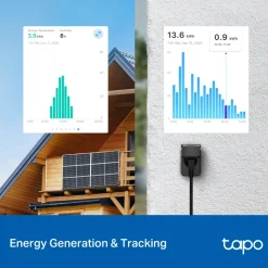 TP-Link Biltilbehør|Batterier|Tapo P410M smart wifi-plugg med energimåling 3680 W