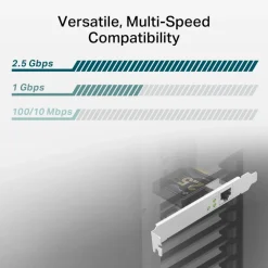TP-Link Nettverkskort For Kablet Nettverk17|TX201 PCI-Express Nettverkskort 2,5 Gb/s