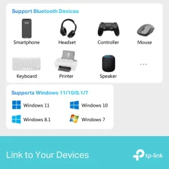 TP-Link Kabler Og Adaptere|Iphone-Tilbehør|UB600 Bluetooth 6.0 Nano USB-adapter