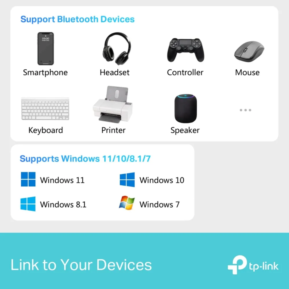 TP-Link Kabler Og Adaptere|Iphone-Tilbehør|UB600 Bluetooth 6.0 Nano USB-adapter