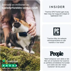Tractive Fritid|Gps|CAT Mini – GPS-tracker og helseovervåking for katt