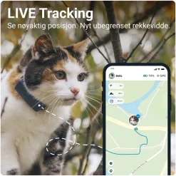 Tractive Fritid|Gps|CAT Mini – GPS-tracker og helseovervåking for katt