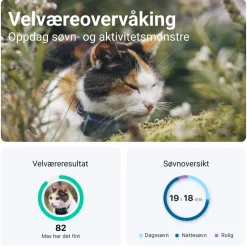 Tractive Fritid|Gps|CAT Mini – GPS-tracker og helseovervåking for katt