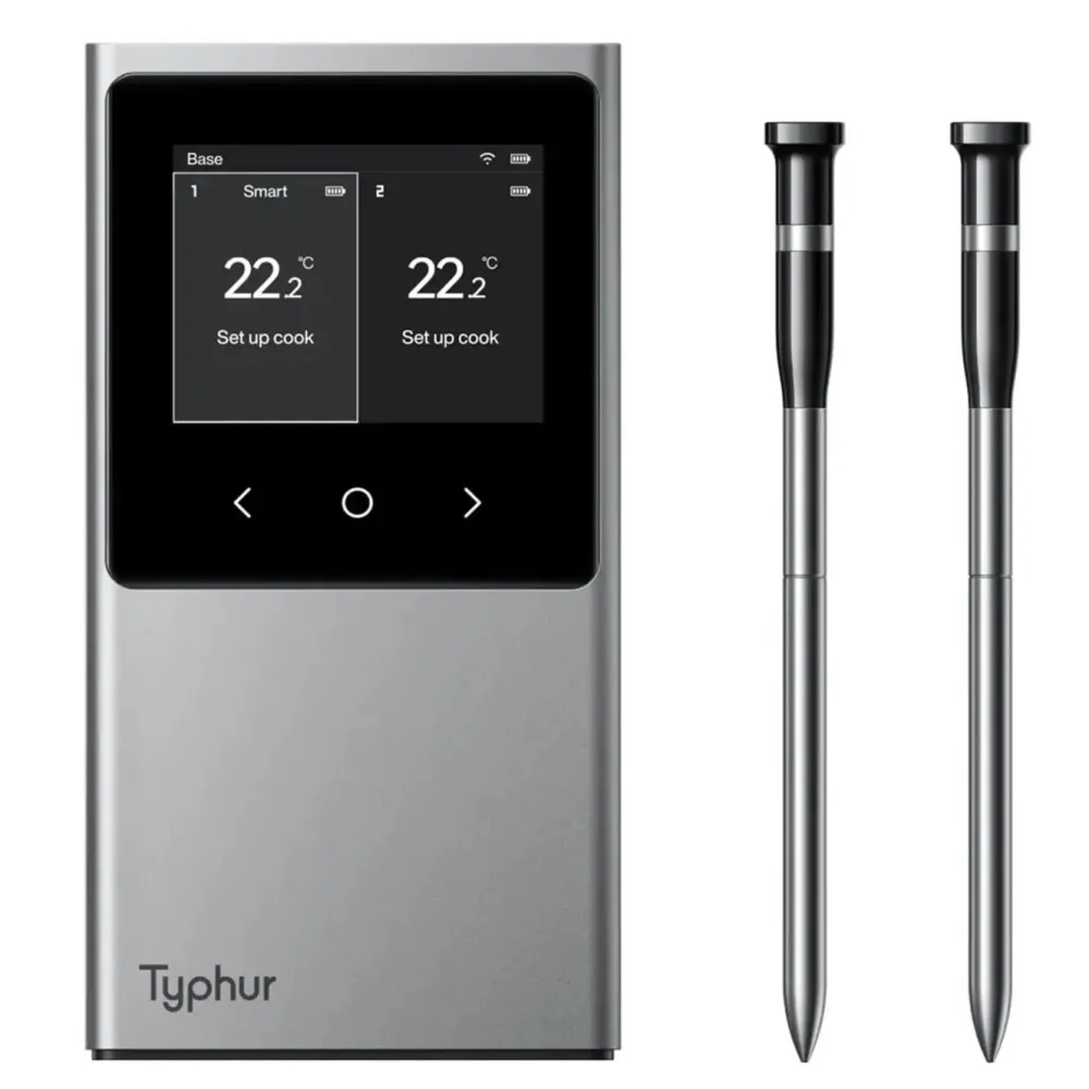 Typhur Kjøkken Og Spisestue|Sync Dual trådløst grill- og steketermometer med to sonder