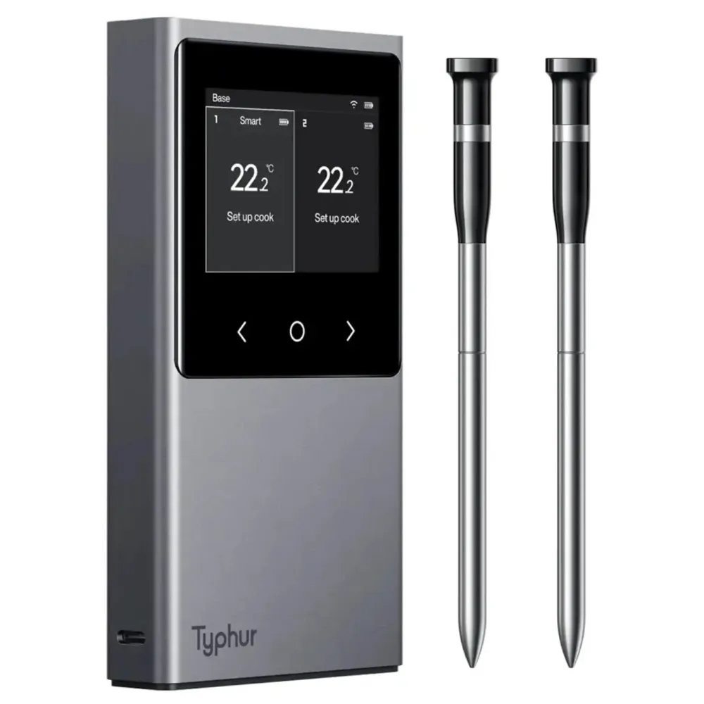 Typhur Kjøkken Og Spisestue|Sync Dual trådløst grill- og steketermometer med to sonder
