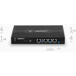Ubiquiti Kablet Nettverk|Edgerouter 4 Kablet ruter