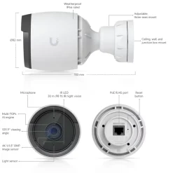Ubiquiti Kameraovervåking|G6 Bullet – 4K PoE-overvåkingskamera