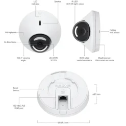 Ubiquiti Kameraovervåking|G5 Dome – PoE-overvåkingskamera