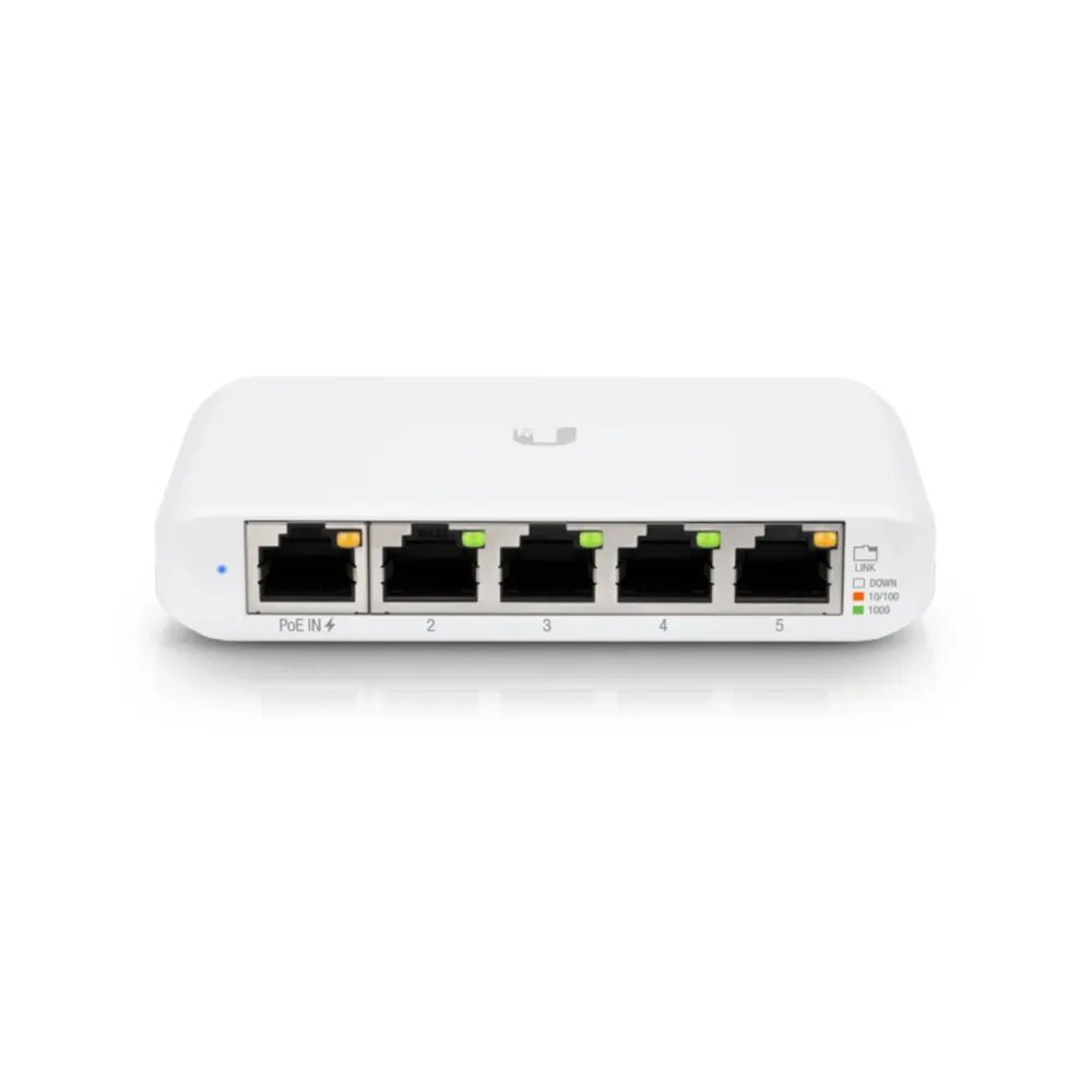 Ubiquiti Mobilt Bredbånd Og Rutere|Nettverkskabler|Unifi USW Flex Mini Gigabitswitch 5 porter