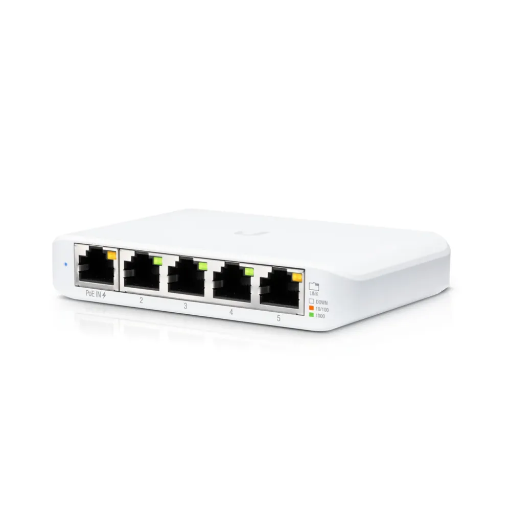 Ubiquiti Mobilt Bredbånd Og Rutere|Nettverkskabler|Unifi USW Flex Mini Gigabitswitch 5 porter