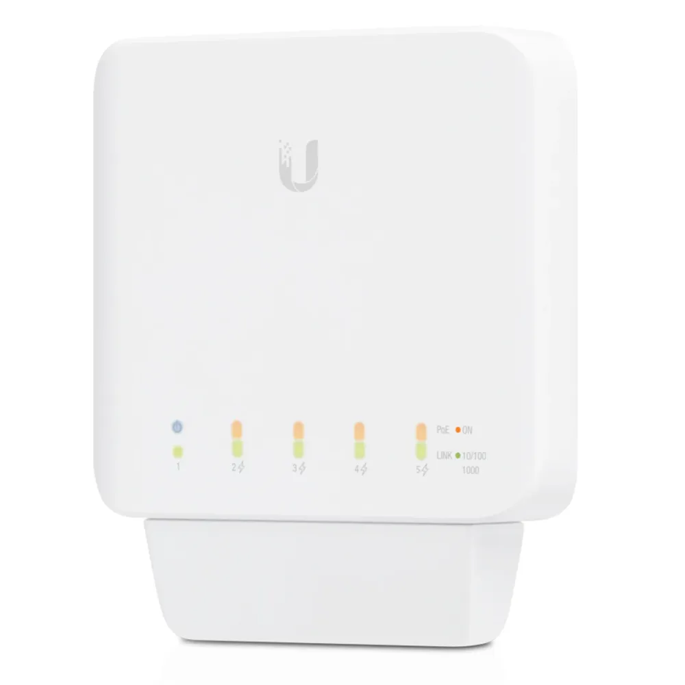 Ubiquiti Kablet Nettverk|Unifi USW Flex PoE-gigabitswitch med 5 porter