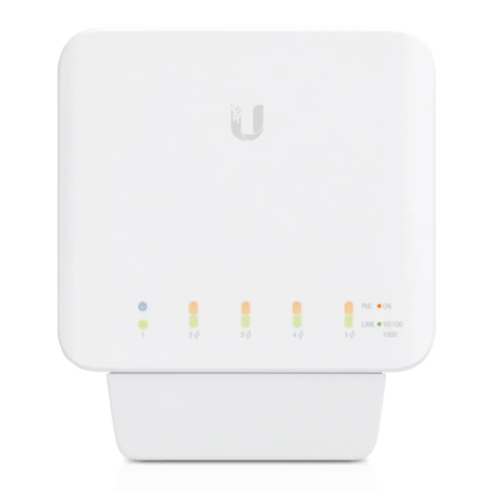 Ubiquiti Kablet Nettverk|Unifi USW Flex PoE-gigabitswitch med 5 porter
