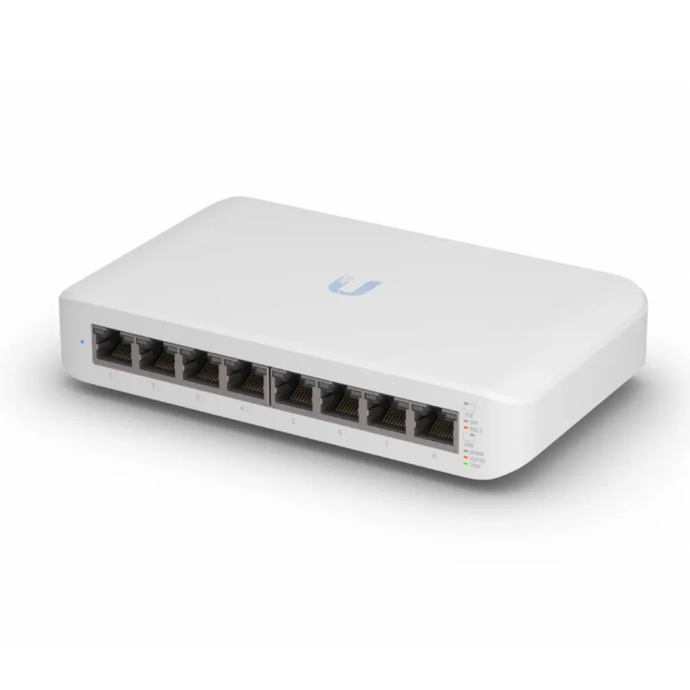 Ubiquiti Kablet Nettverk|UniFi USW-Lite-8 POE-switch