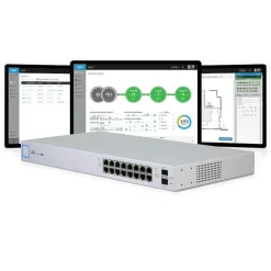 Ubiquiti Kablet Nettverk|Unifi US-16-150W POE-gigabitswitch 16 porter