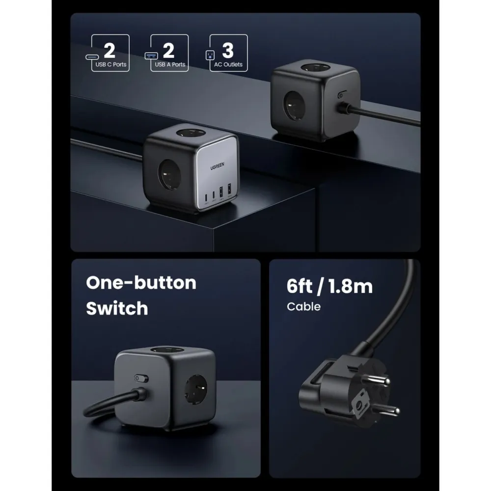 Ugreen Iphone-Tilbehør|Tilbehør Til Bærbar Pc|DigiNest Cube Multilader 65 W
