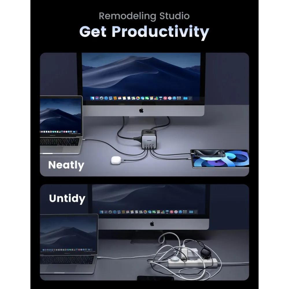 Ugreen Iphone-Tilbehør|Tilbehør Til Bærbar Pc|DigiNest Cube Multilader 65 W