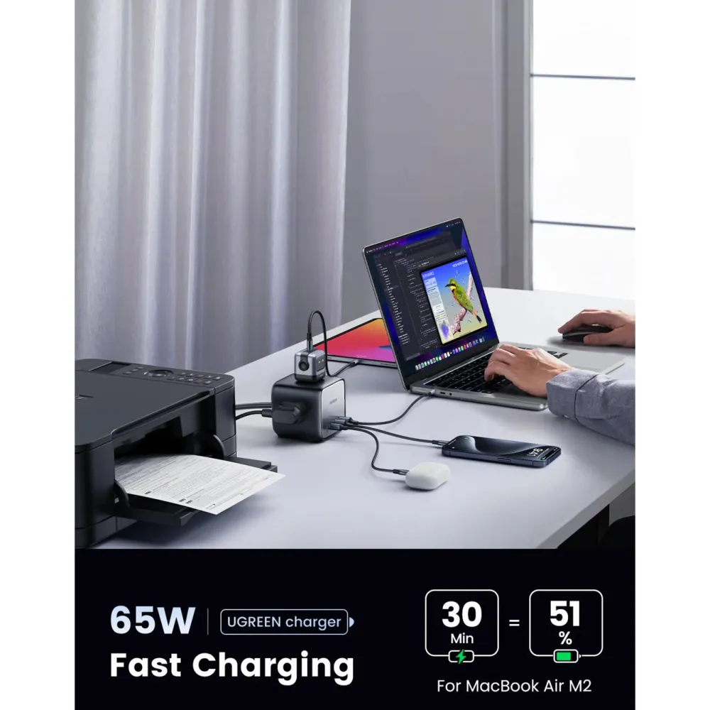 Ugreen Iphone-Tilbehør|Tilbehør Til Bærbar Pc|DigiNest Cube Multilader 65 W