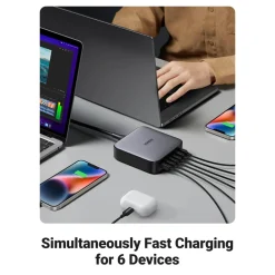 Ugreen Iphone-Tilbehør|Tilbehør Til Bærbar Pc|Kraftig Multilader 6 porter 200 W