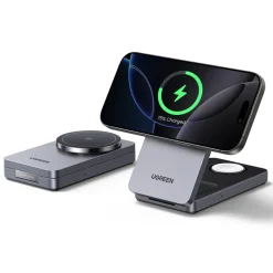 Ugreen Mobiltelefonladere|3-i-1 Ladestativ med QI2 15 W