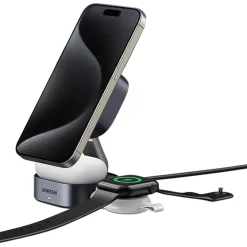 Ugreen Mobiltelefonladere|2-i-1 Ladestativ med QI2 15 W