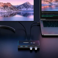 Ugreen Hdmi|Kabler Og Adaptere|USB 3.0-switch med 4 porter for to datamaskiner