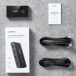 Ugreen Hdmi|Kabler Og Adaptere|USB 3.0-switch med 4 porter for to datamaskiner