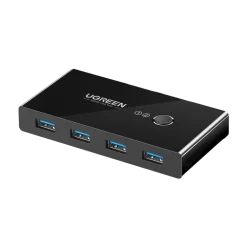 Ugreen Hdmi|Kabler Og Adaptere|USB 3.0-switch med 4 porter for to datamaskiner