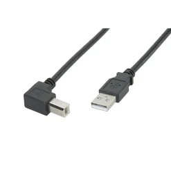 Kjell Usb-A & B-Kabler|Usb|USB-B-kabel med vinklet kontakt 1,0 m