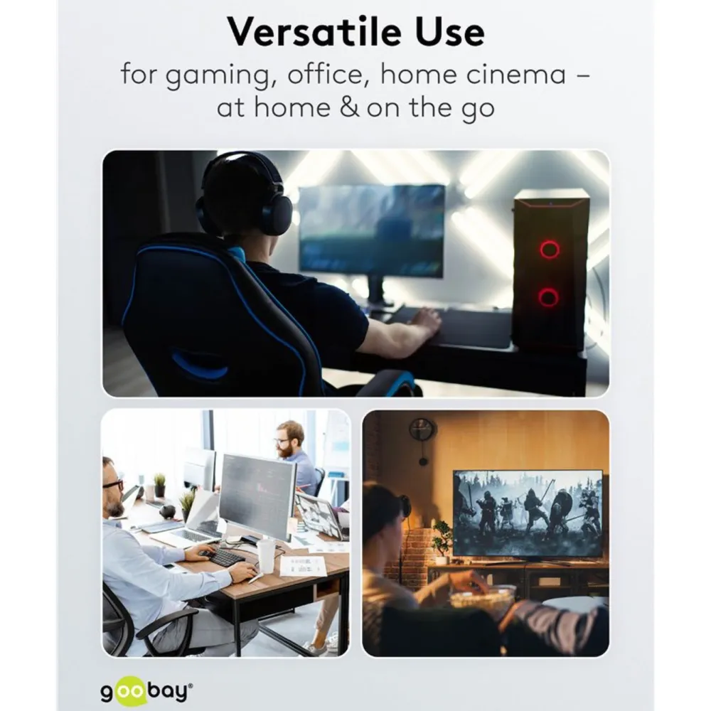 Kjell Hdmi|Kabler Og Adaptere|USB-C-adapter med 90° horisontal vinkel – USB4