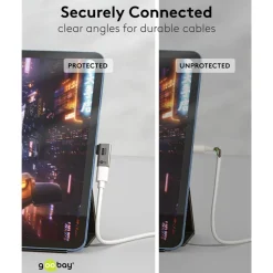 Kjell Hdmi|Kabler Og Adaptere|USB-C-adapter med 90° horisontal vinkel – USB4
