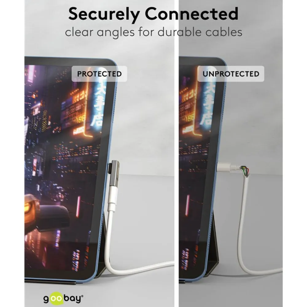 Kjell Hdmi|Kabler Og Adaptere|USB-C-adapter 90° med USB4-støtte