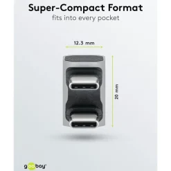 Kjell Kabler Og Adaptere|Usb|USB-C-adapter 180° U-form med USB4