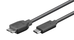 Kjell Kabler Og Adaptere|Usb-A & B-Kabler|USB-C-kabel til Micro-USB 5 Gb/s 1 m