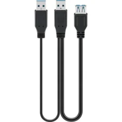 Kjell Kabler Og Adaptere|Usb|USB 5 Gb/s-adapter for ekstra strøm