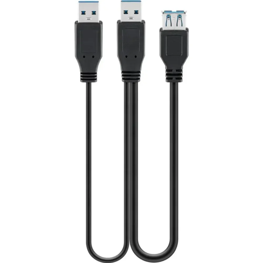 Kjell Kabler Og Adaptere|Usb|USB 5 Gb/s-adapter for ekstra strøm