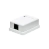 Kjell Kabler For Lyd|Kabler For Nettverk|Utenpåliggende UTP-nettverksuttak Cat. 6 1-port