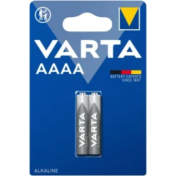 Varta Batterier|Batterier|Alkalisk AAAA-batteri 2-pk.