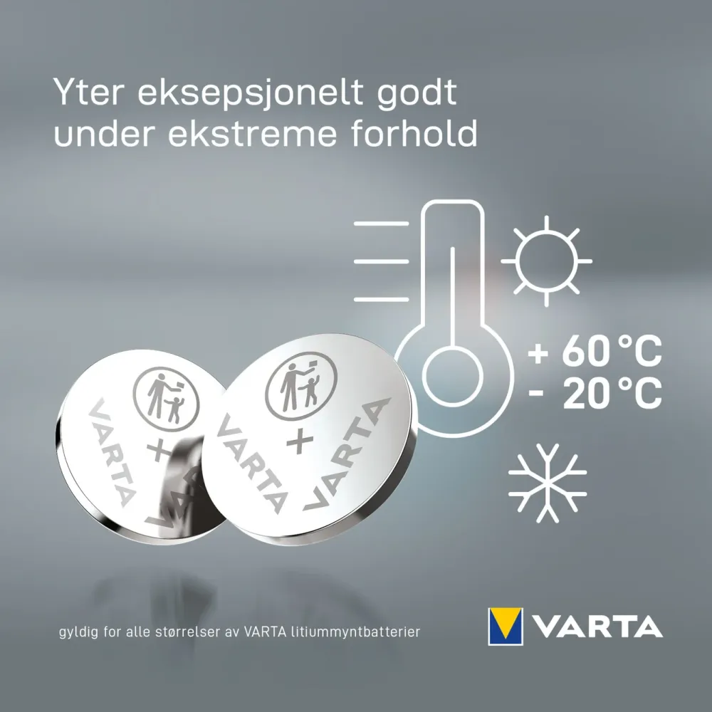 Varta Batterier|Batterier|Litiumbatteri CR1220