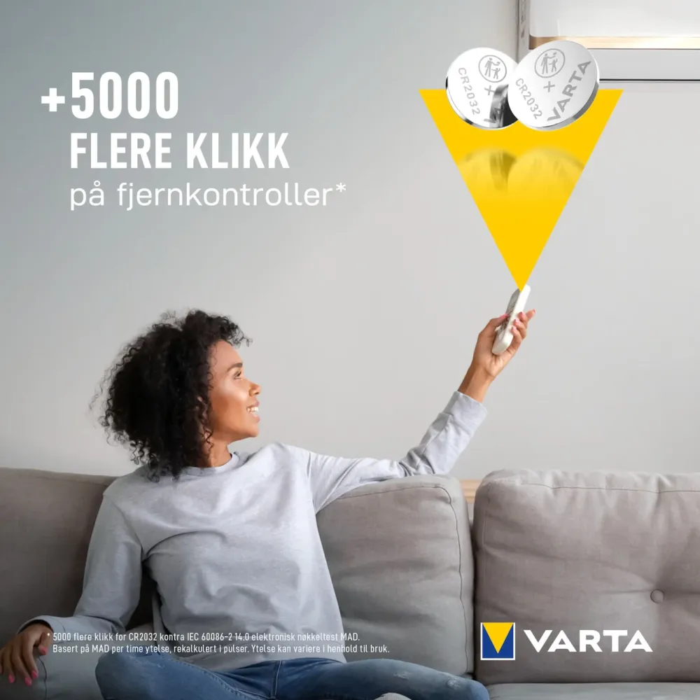 Varta Batterier|Batterier|Litiumbatteri CR2032 2-pk.
