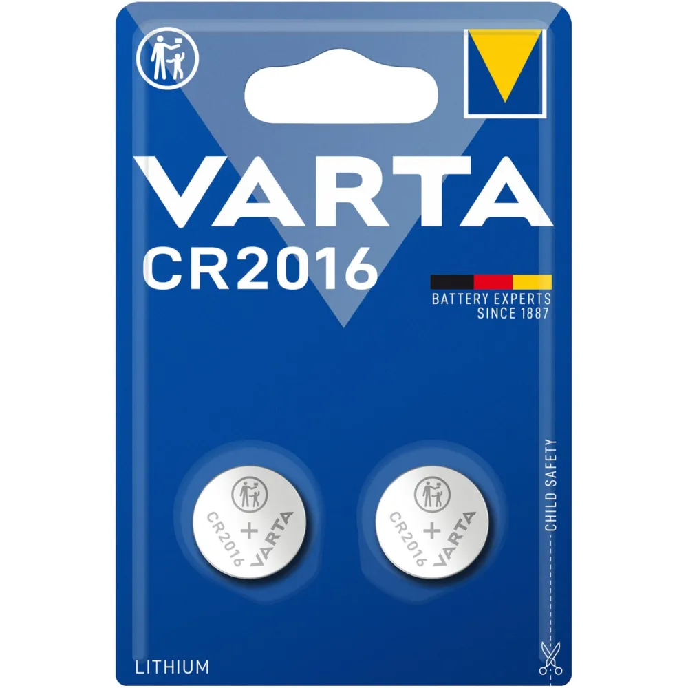 Varta Batterier|Batterier|Litiumbatteri CR2016 2-pk.