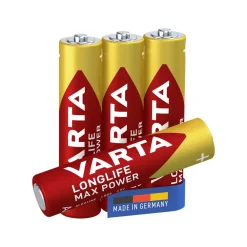 Varta Batterier|Batterier|Longlife Max Power AAA-batterier 4-pk.