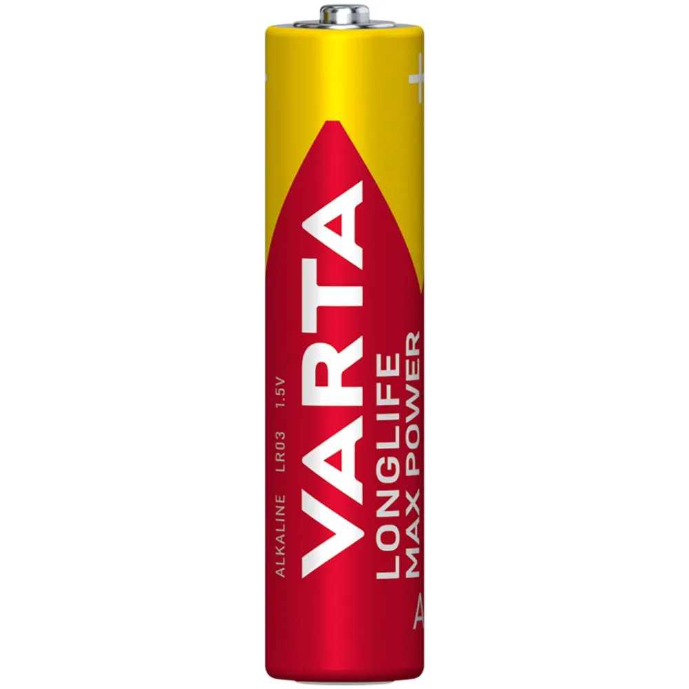 Varta Batterier|Batterier|Longlife Max Power AAA-batterier 8-pk.