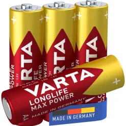 Varta Batterier|Batterier|Longlife Max Power AA-batterier 4-pk.