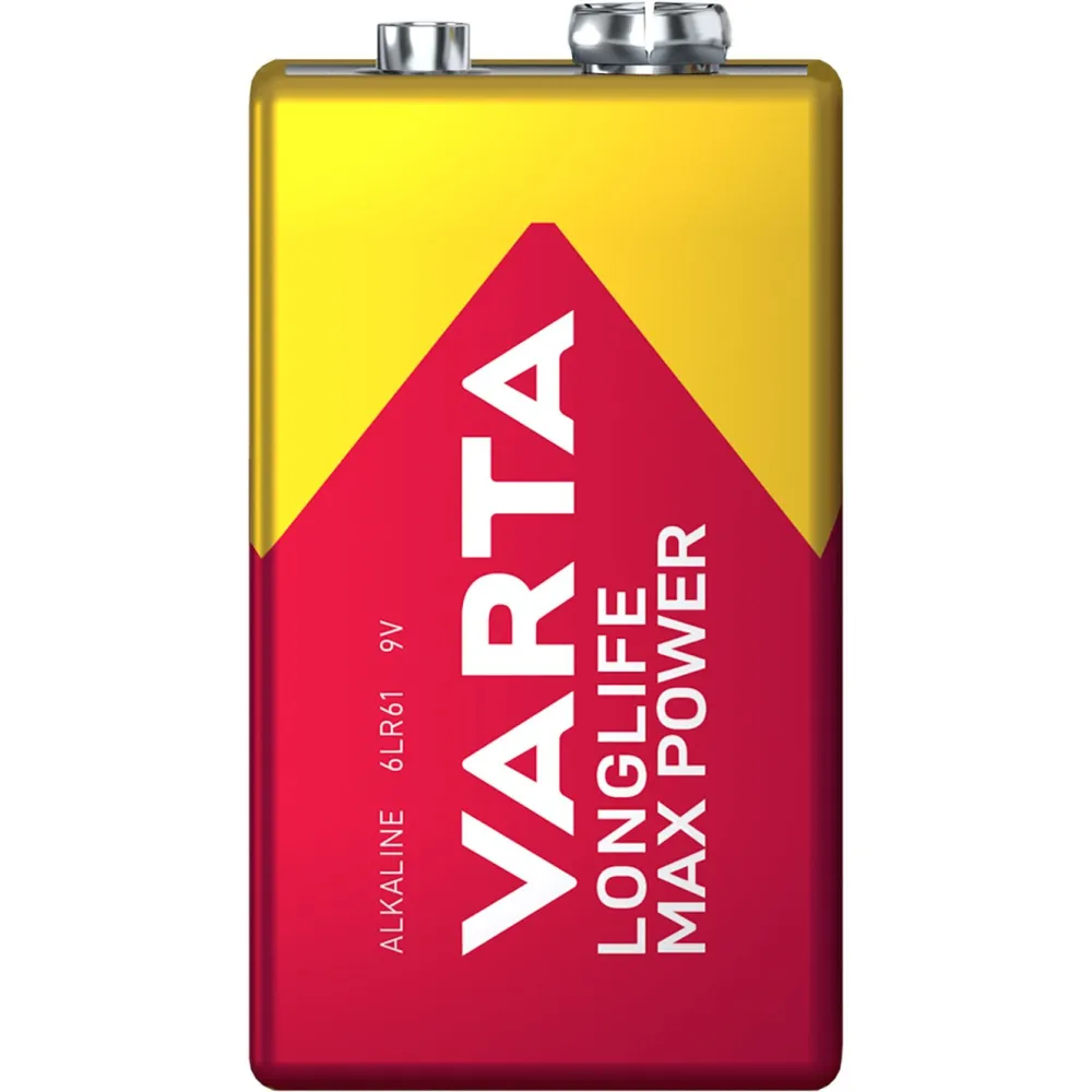 Varta Batterier|Batterier|Longlife Power Alkaliskt 9 V-batteri 1-pk.