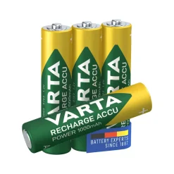 Varta Batterier|Batterier|Oppladbare AAA-batterier 1000 mAh 4-pk.