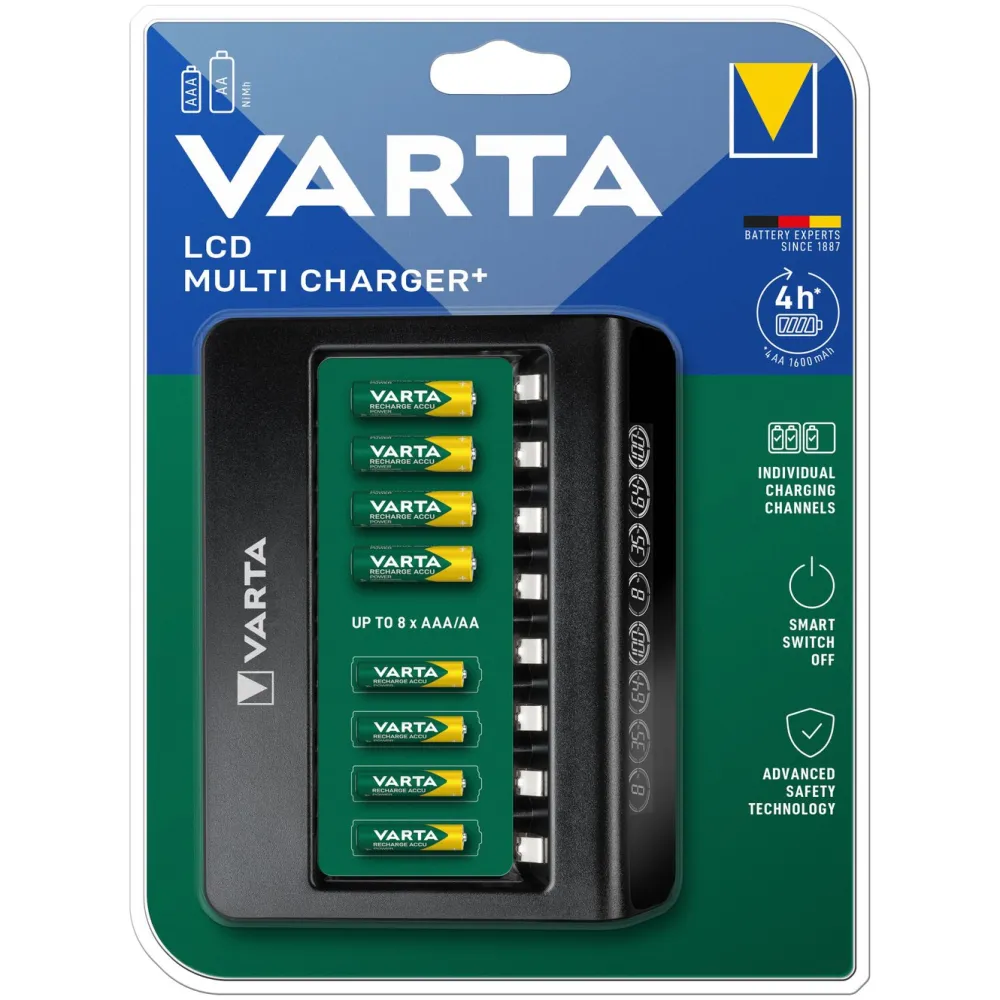 Varta Batteriladere|Rask batterilader med overvåking