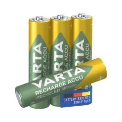 Varta Batterier|Batterier|Recharge Recycled AAA-batterier 800 mAh 4-pk.
