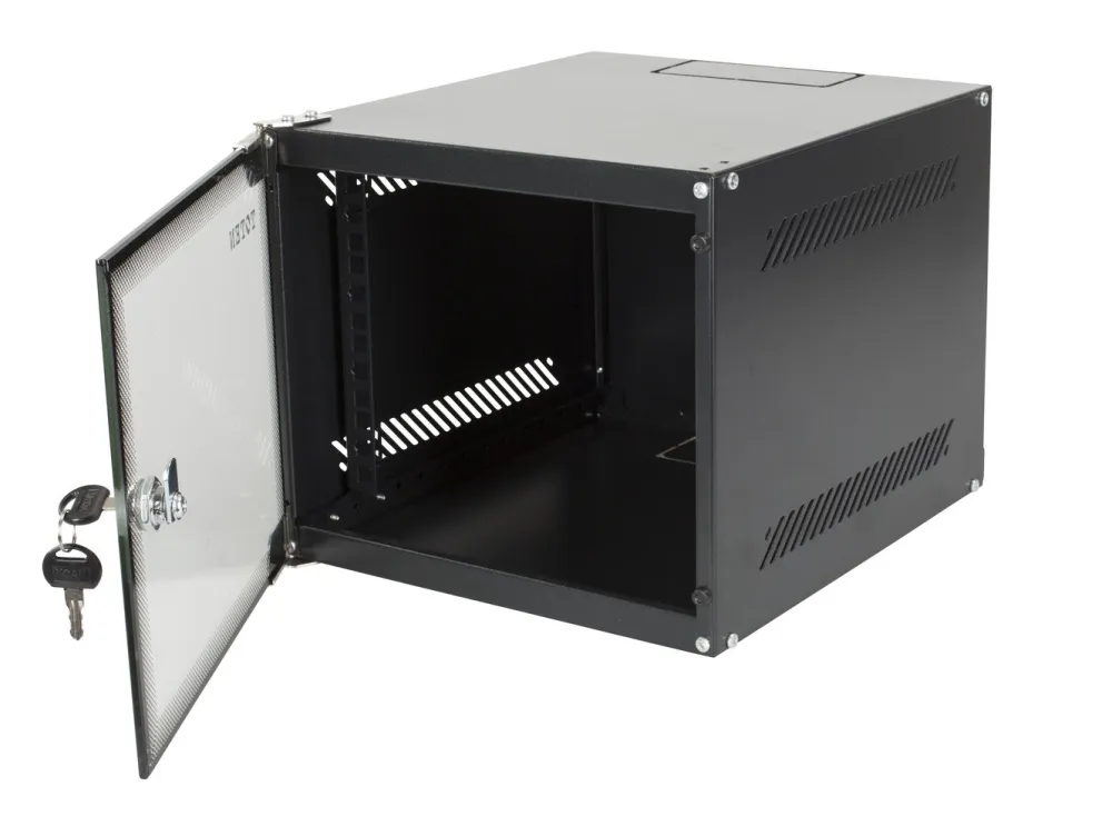 Kjell Kabler For Lyd|Kabler For Nettverk|10" veggskap, svart 4U