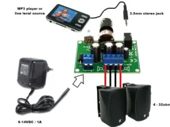 Velleman Elektronikk|Stereoforsterker 2x5 W Byggesett